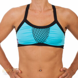 PoleFit Top Iron X S Verde Azul / Negro