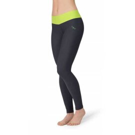 Dragonfly Leggings Adriana XS Gris Melange / Negro