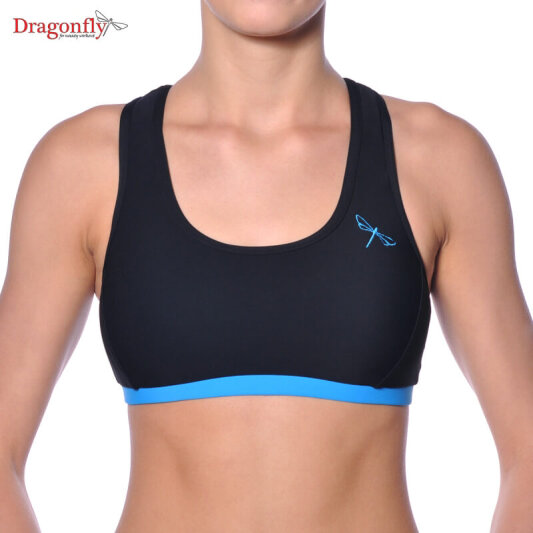 Dragonfly Top Sporty XS Negro / Azul Cielo