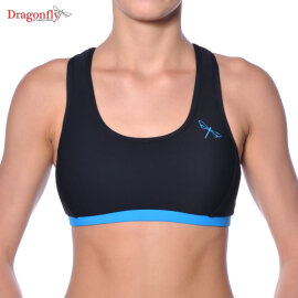 Dragonfly Top Sporty XS Negro / Azul Cielo