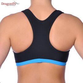 Dragonfly Top Sporty XS Negro / Azul Cielo