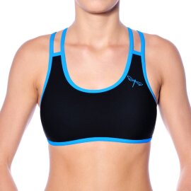 Dragonfly Top Xenia XS Negro / Azul Cielo