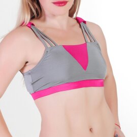 Pole Candy Top Cher S Gris / Fucsia