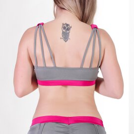 Pole Candy Top Cher S Grey / Hot Pink