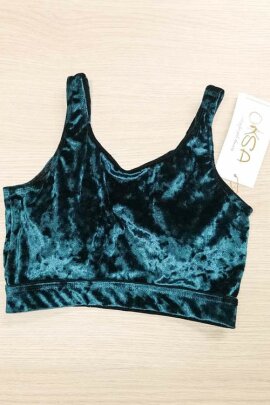 Oksawear Top Palma Terciopelo Verde XS