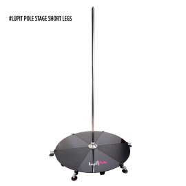 Lupit Pole Stage Patas Cortas Metalizado 45 mm con Bolsas de Transporte