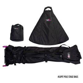 Lupit Pole Stage Patas Cortas Metalizado 45 mm con Bolsas de Transporte