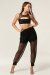 Polerina Pantalones de Deporte Malla Negra S