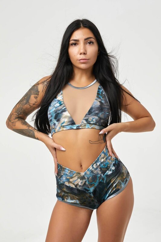 Polerina Top Cavalli Azul XS