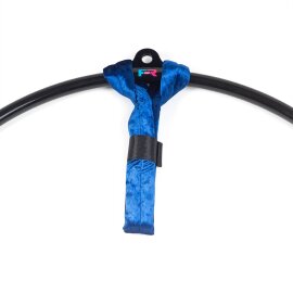 Correa de muñeca para aros aéreos terciopelo azul