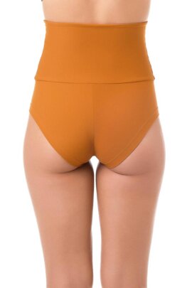Dragonfly Pantalones Cortos Tiro Alto Betty Mostaza