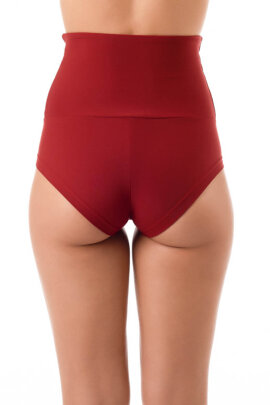 Dragonfly Pantalones Cortos Tiro Alto Betty Burdeos S