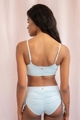 Lunalae Pantalones Cortos Tiro Bajo Layla Azul...