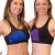 PoleFit Top GeoMalla Racer Back S Negro / Morado