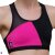PoleFit Top GeoMalla Racer Back S Negro / Fucsia