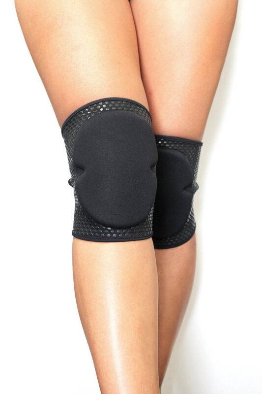 Lunalae Protectores de Rodillas con Silicona Adherente Negro