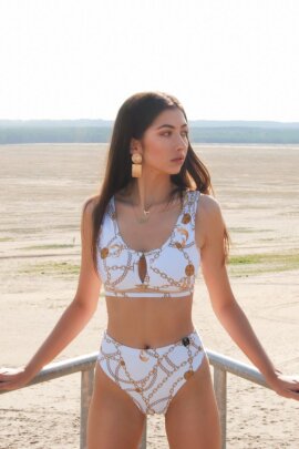 Pole Addict Land Top Chaine Blanco