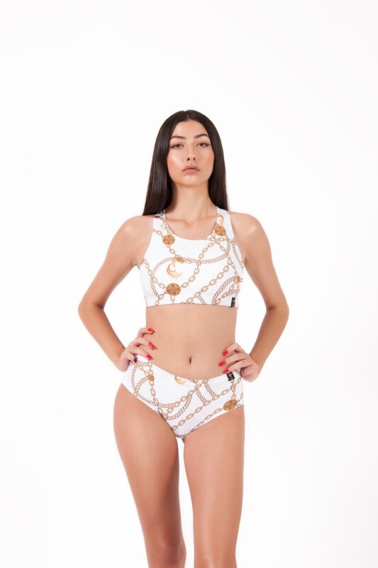 Pole Addict Pantalones Cortos Tiro Bajo Chaine Blanco XS