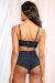 Lunalae Pantalones Cortos Tiro Alto Paris Media Noche Shine XS