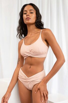 Lunalae Pantalones Cortos Tiro Bajo Paris Rosado L