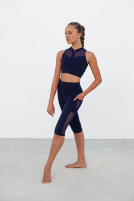 Intermezzo Top Mao Azul Marino S