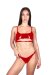 Tanga Naughty Thoughts de vinilo Rojo L