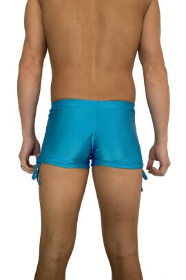 Pantalones cortos para hombre Juicee Peach con lazo lateral Azul