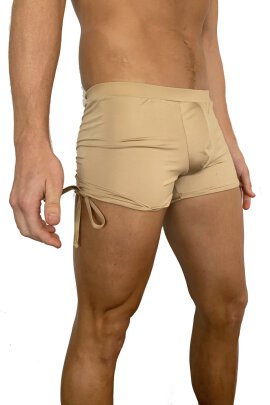 Juicee Peach Shorts Uomo Con Lacci Nude Dorato S