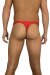 Juicee Peach Tanga para hombre Rojo XS