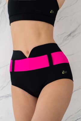 i-Style Pantalones Cortos Bondiana M Negro / Rosa fuerte