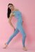 i-Style Conjunto de Yoga Ahumado Azul XS