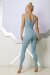 i-Style Conjunto de Yoga Ahumado Azul M