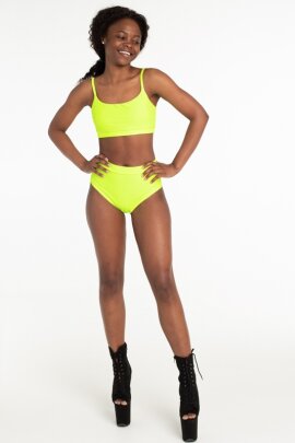 Polerina Top Básico Amarillo Neón XS