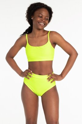 Polerina Top Básico Amarillo Neón XS