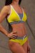 i-Style Pantalones Cortos Gala L Amarillo / Negro-Blanco