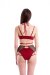Hamade Activewear Tiro Alto Con Ligueros Pantalones Cortos Rojo