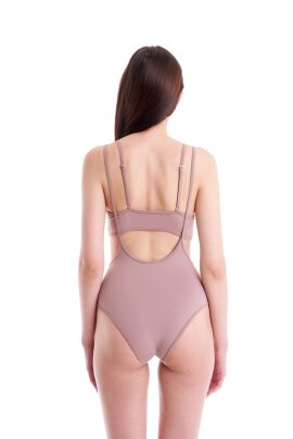 Hamade Activewear Top Escote Redondo Rojo Pastel Rosa