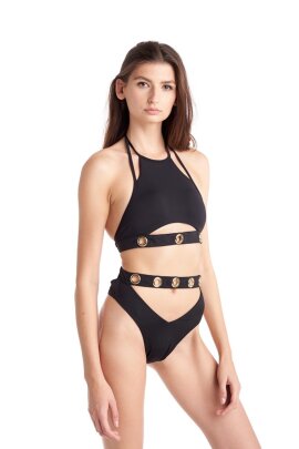 Hamade Activewear Cuello Halter Top Eyelet S