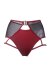 Hamade Activewear Tiro Alto Con Ligueros Pantalones Cortos Rojo XS