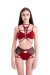 Hamade Activewear Tiro Alto Con Ligueros Pantalones Cortos Rojo M