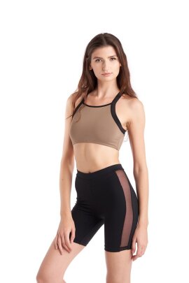 Hamade Activewear Sports Top Crossback Caqui M
