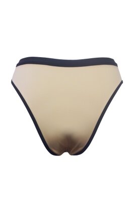 Hamade Activewear Pantalones Cortos Pernera Alta con Encaje-Up Nude M