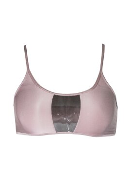 Hamade Activewear Top Escote Redondo Rojo Pastel Rosa M