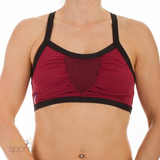 PoleFit Top Iron X S Rojo Vino