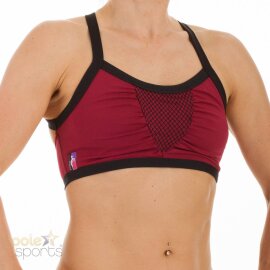 PoleFit Top Iron X S Rojo Vino