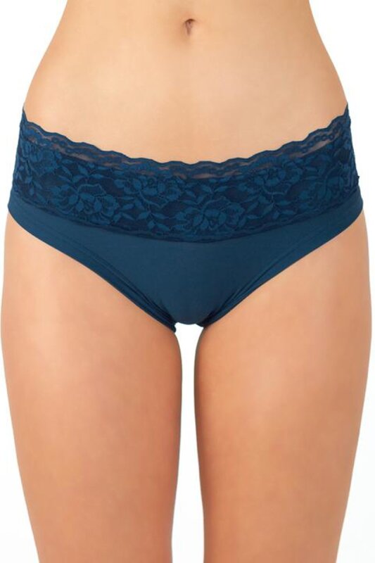 Dragonfly Pantalones Cortos Mia con Encaje Verde Petróleo L