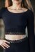 Dragonfly Top Cruzado Pavi con Encaje Negro L-XL