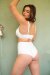 Lunalae Pantalones Cortos Tiro Alto Izzy Blanco