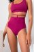 Lunalae Pantalones Cortos Tiro Alto Kimmy Magenta XS