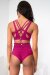 Lunalae Pantalones Cortos Tiro Alto Kimmy Magenta XL
